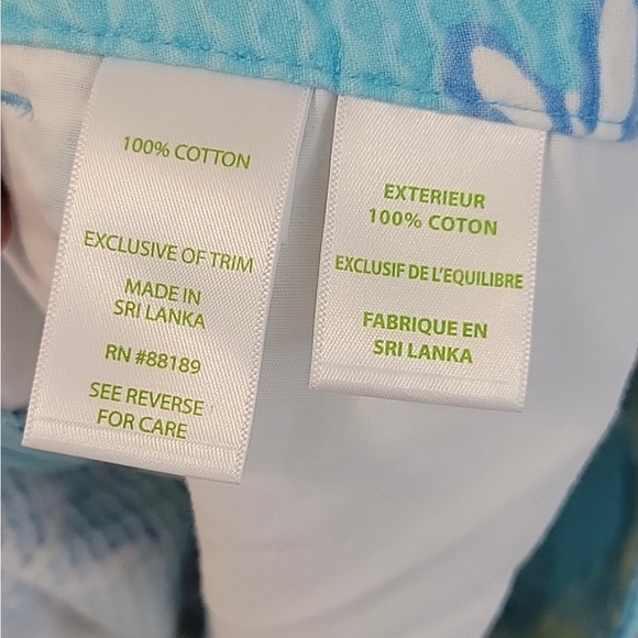 Lilly Pulitzer Adie Blue Breakwater Daisy Shorts Size 00 New! - Picture 8 of 8